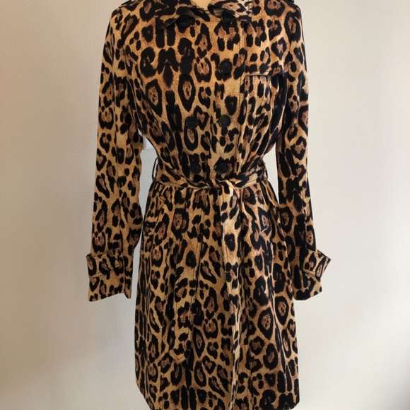 PINK TARTAN LEOPARD TRENCH - Picture 11 of 15